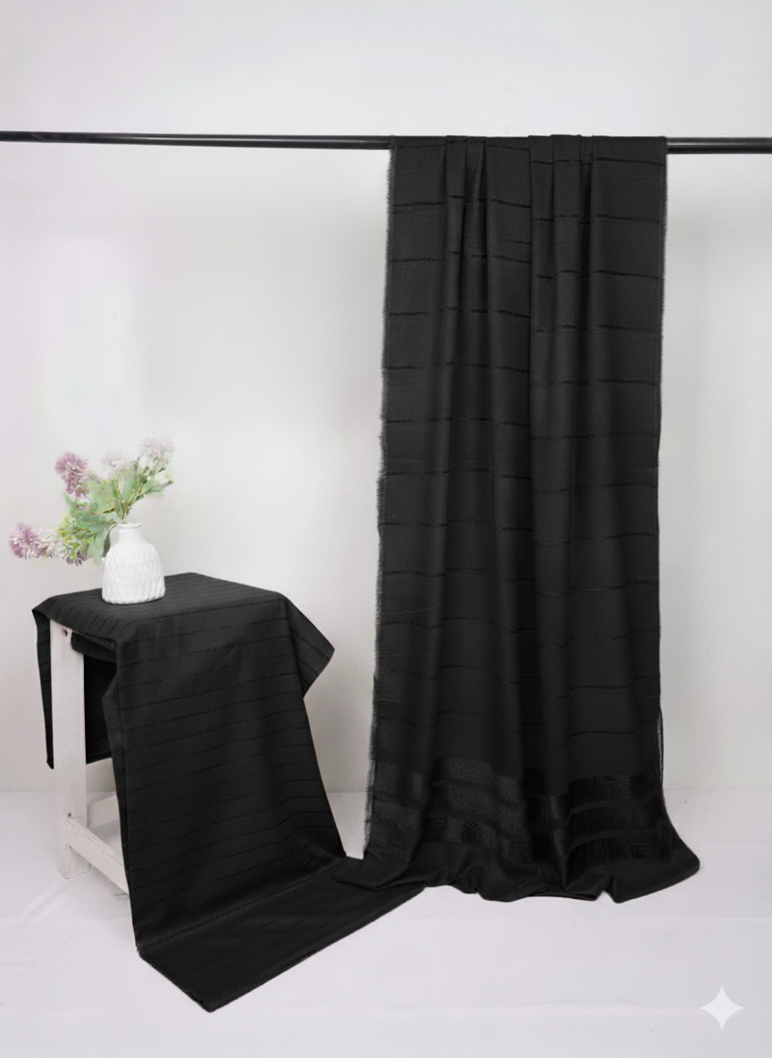 3PC - Alpine Velvet Dhank Marina – Exclusive Winter Collection (BLACK)