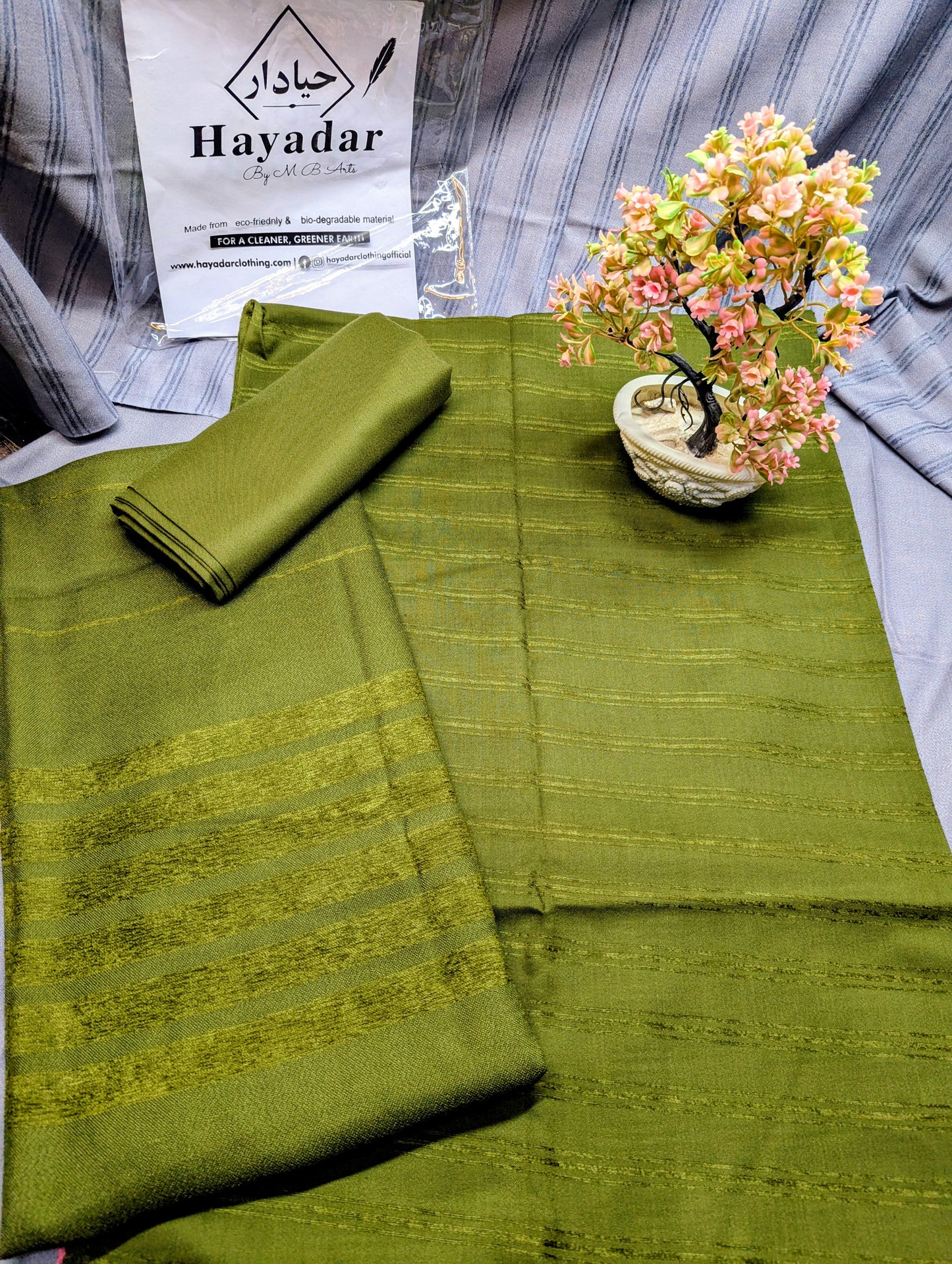 3Pc Suit | Velvet Lining Marina Suit Allover With Shawl | New Arrival 2025 Beautiful Gift | Mehndi Color