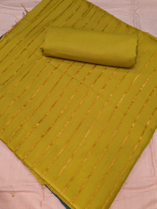 2PC ALPINE VELVET MARINA 2025 WINTER COLLECTION (MUSTARD DEW COLOR)