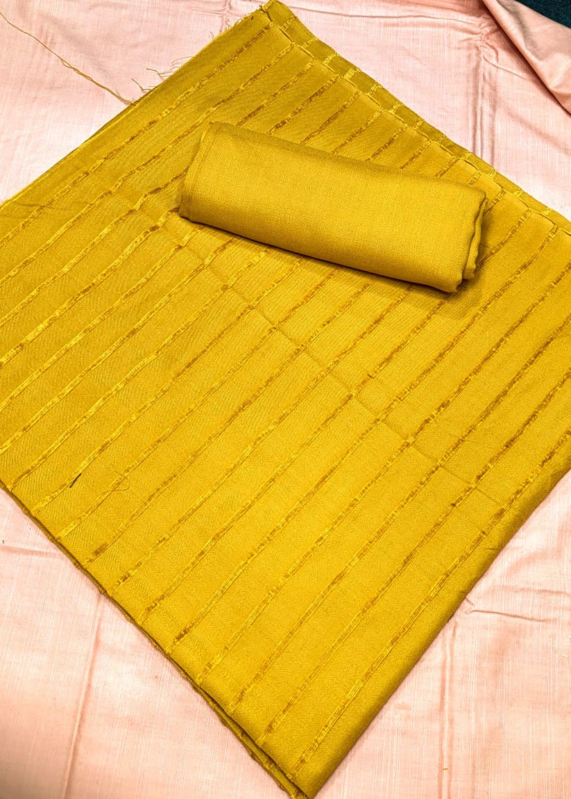 2PC ALPINE VELVET MARINA 2025 WINTER COLLECTION (MUSTARD COLOR)
