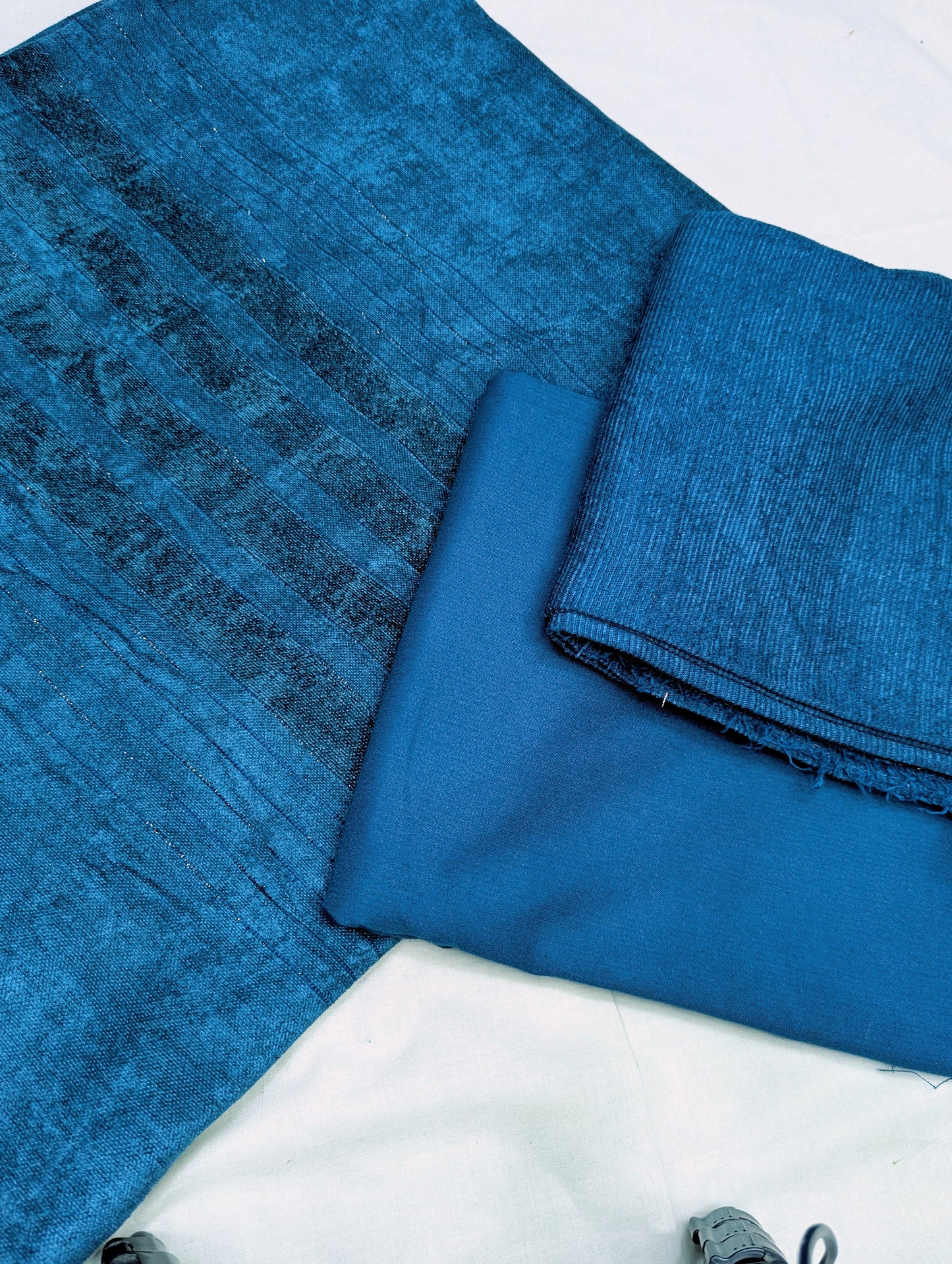 3PC - Peach Velvet Wool Exclusive Winter 2025 Collection (Zinc Blue Color)