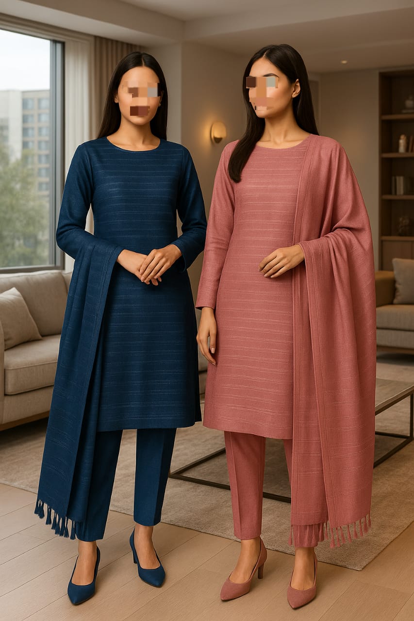 ALPINE CHAMKI ZARI VELVET MARINA 3PC MOST DEMANDING WINTER COLLECTION 2025