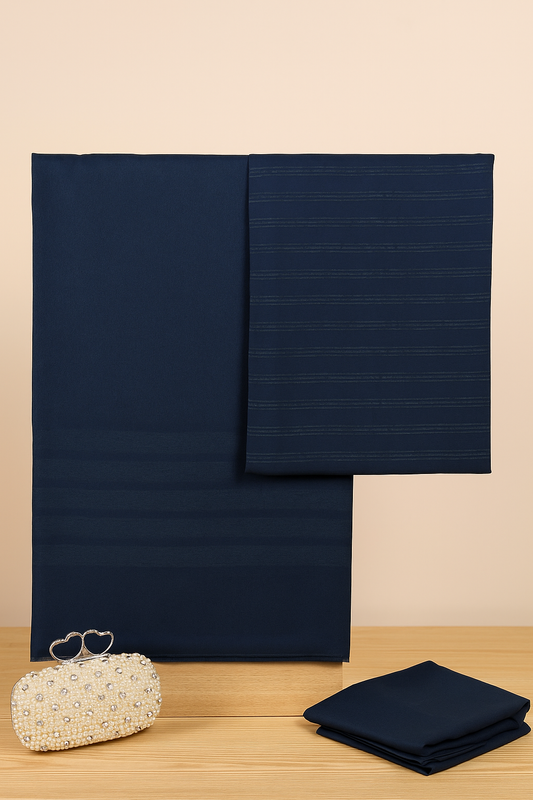 Marina Triple Line Zari Velvet 3piece Collection 2025