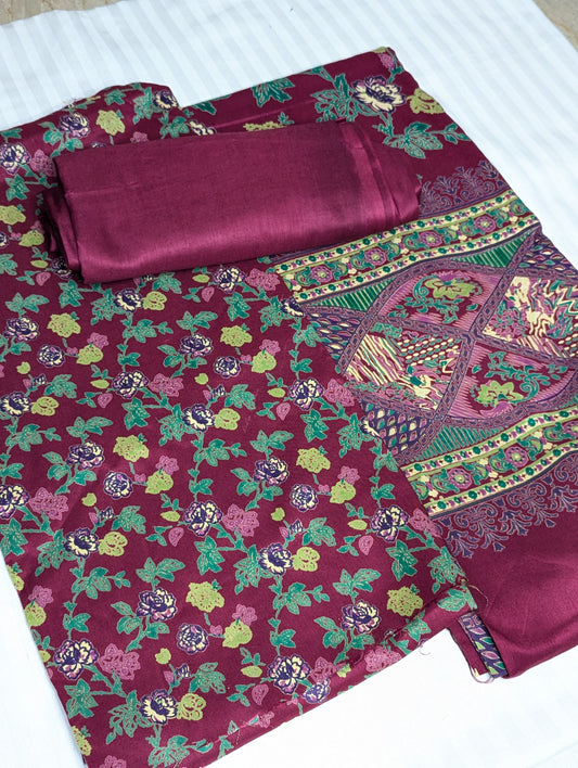 Premium Lilen 3PC Collection (Mehroon)