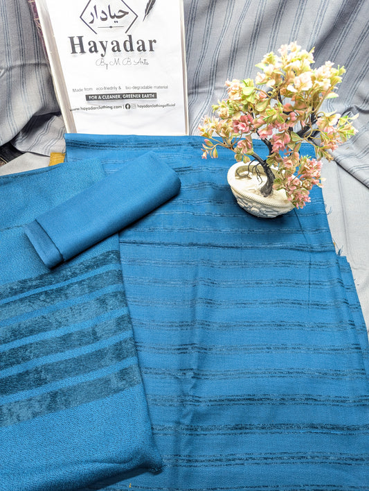 3Pc Suit | Velvet Lining Marina Suit Allover With Shawl | New Arrival 2025 Beautiful Gift | PIA Zinc Color