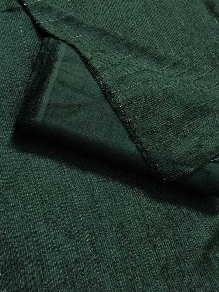 Two-piece peach wool velvet winter fabric set in Mongiya color by Hayadar Clothing, featuring luxurious soft textured material.