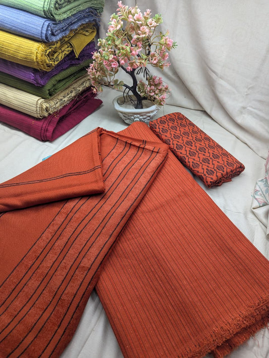 3PC Alpine Black Velvet – Unique Winter Luxury Article (Cosmic Orange)