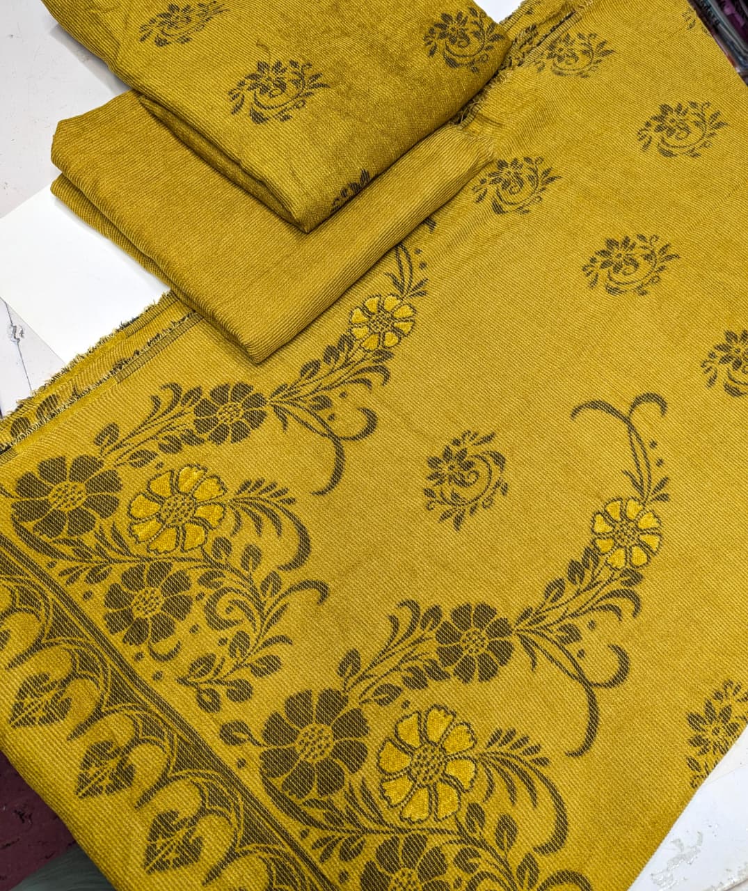 3-PC PEACH BANARSI SWEET LEATHER | 2026 PREMIUM COLLECTION [DEW]
