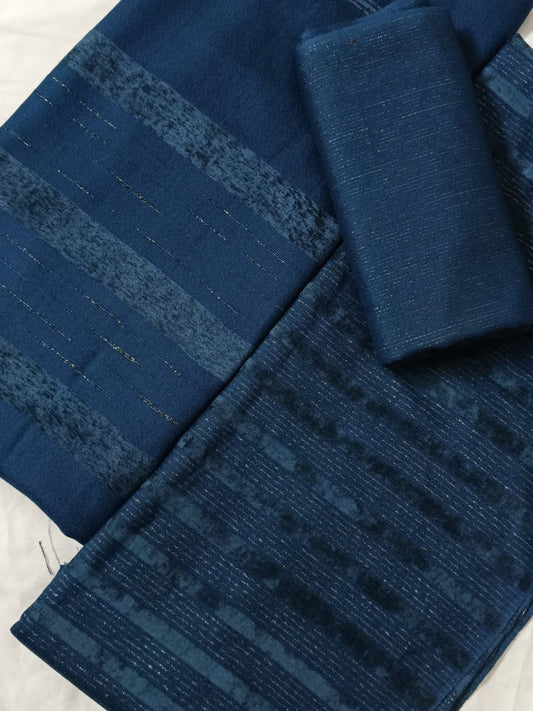 ALPINE CHAMKI ZARI VELVET MARINA 3PC MOST DEMANDING WINTER COLLECTION 2025
