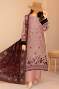 Hayadar Clothing 3-piece embroidery viscose winter collection set with export quality print, featuring intricate embroidery designs.