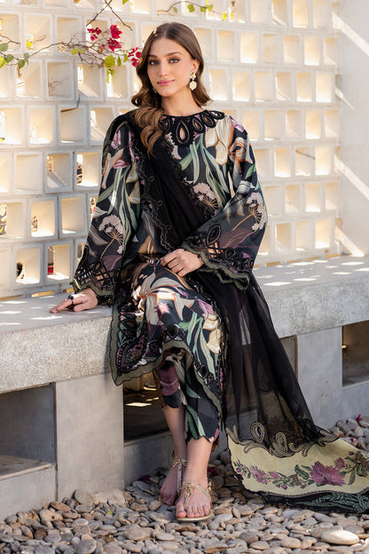 3PC Baroque Digital Print Bana Dora – Elegant Lawn Summer Collection (DA005)