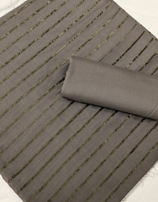 Hayadar Clothing Alpine Velvet Marina 2025 winter collection sand skin fabric, close-up of soft velvet texture and natural color.