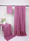 Pink Alpine Velvet Dhank from Hayadar Clothing's winter collection, featuring soft velvet fabric and traditional design.