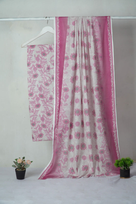 3PC Baroque Digital Print Bana Dora – Elegant Lawn Summer Collection (DA008)