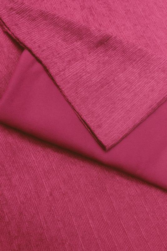 2PC - Peach Wool Velvet – Ultra-Premium Winter Fabric (Tea Pink)