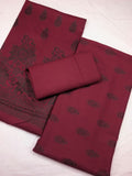 3-PC Premium Marina Motif Brosha (Mahroon Color)