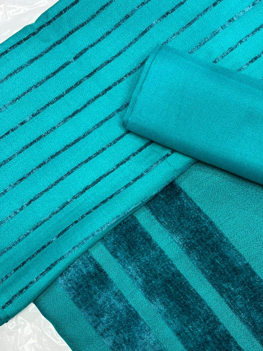 3PC - Alpine Velvet Dhank Marina – Exclusive Winter Collection (FAROZI COLOR)