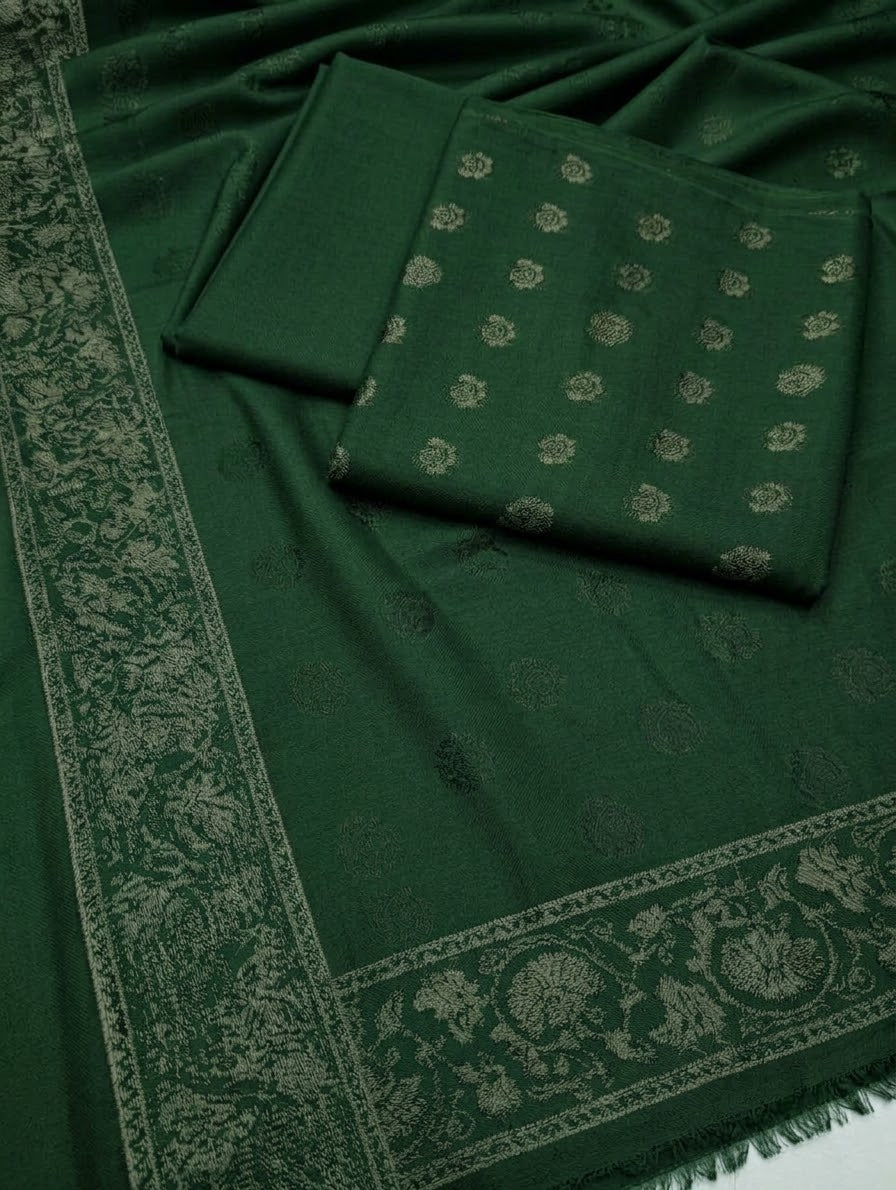3PC 4-CORNER VELVET MARINA | SIGNATURE WINTER [BOTTLE GREEN]