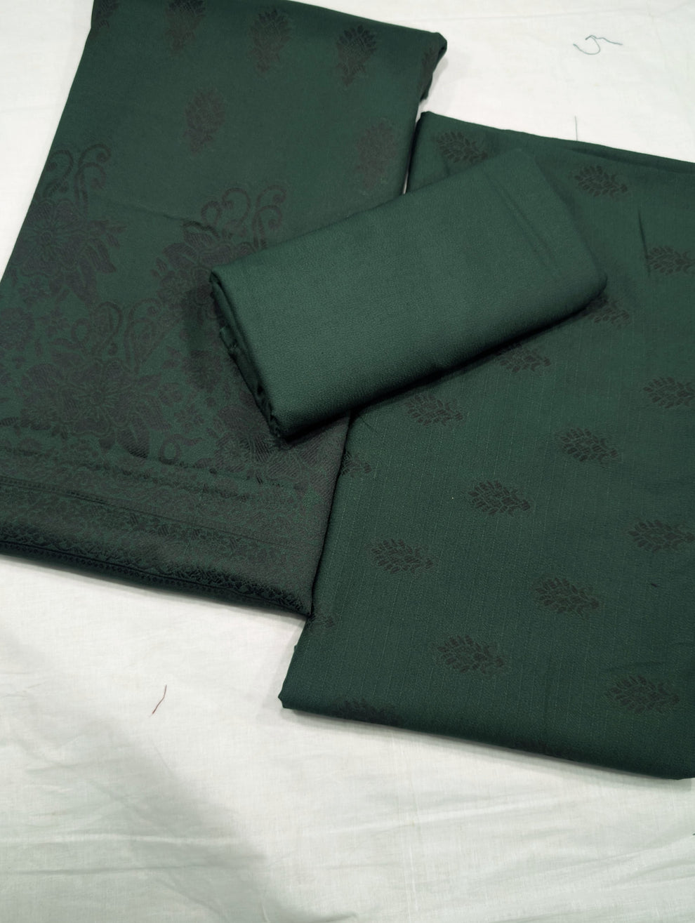 3-PC Premium Marina Motif Brosha (Bottle Green)