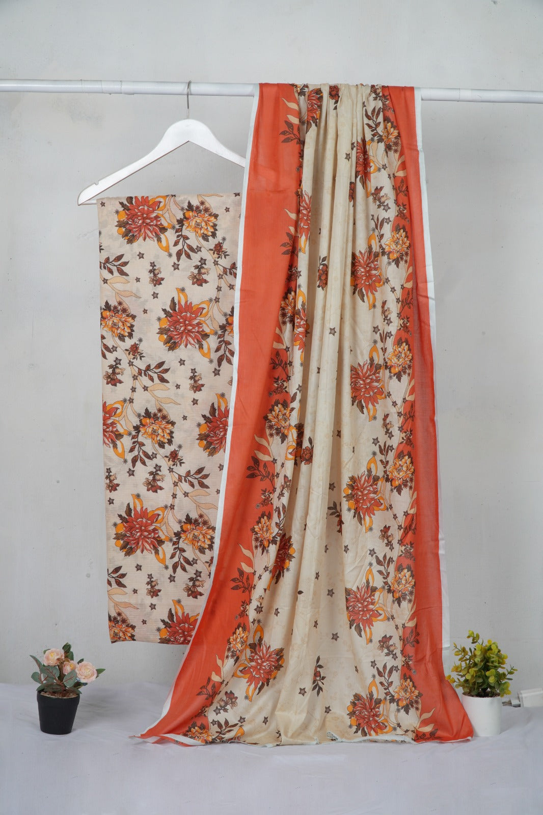 3PC Baroque Digital Print Bana Dora – Elegant Lawn Summer Collection (DA003)