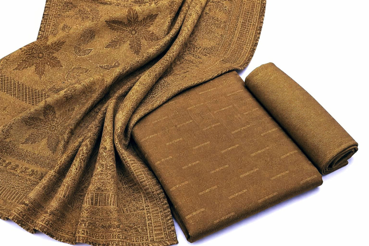 3-PC PEACH CHAMKI LUXE | EXPORT QUALITY WINTER [CAMEL BROWN]