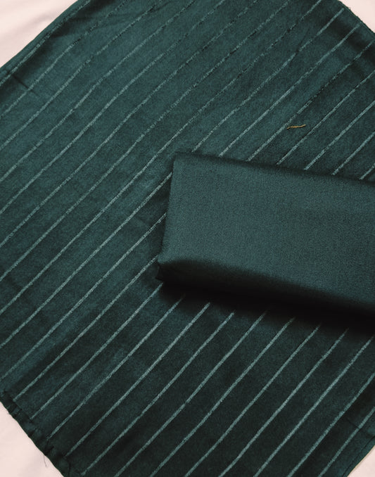 2PC ALPINE VELVET MARINA 2025 WINTER COLLECTION (DARK GREEN)