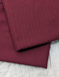 Hayadar Clothing Dorya Chemki velvet marina winter collection in mahroon color, featuring two elegant velvet pieces for cold weather.