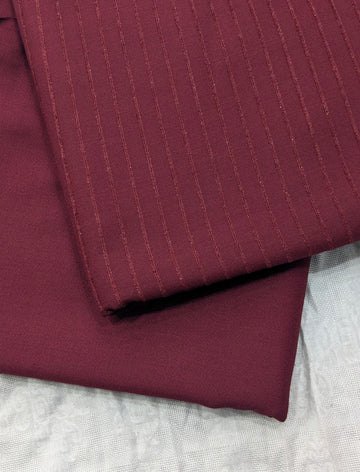 2-PC DORYA Chemki VELVET MARINA MOST DEMANDING WINTER COLLECTIOnN (MAHROON COLOR)