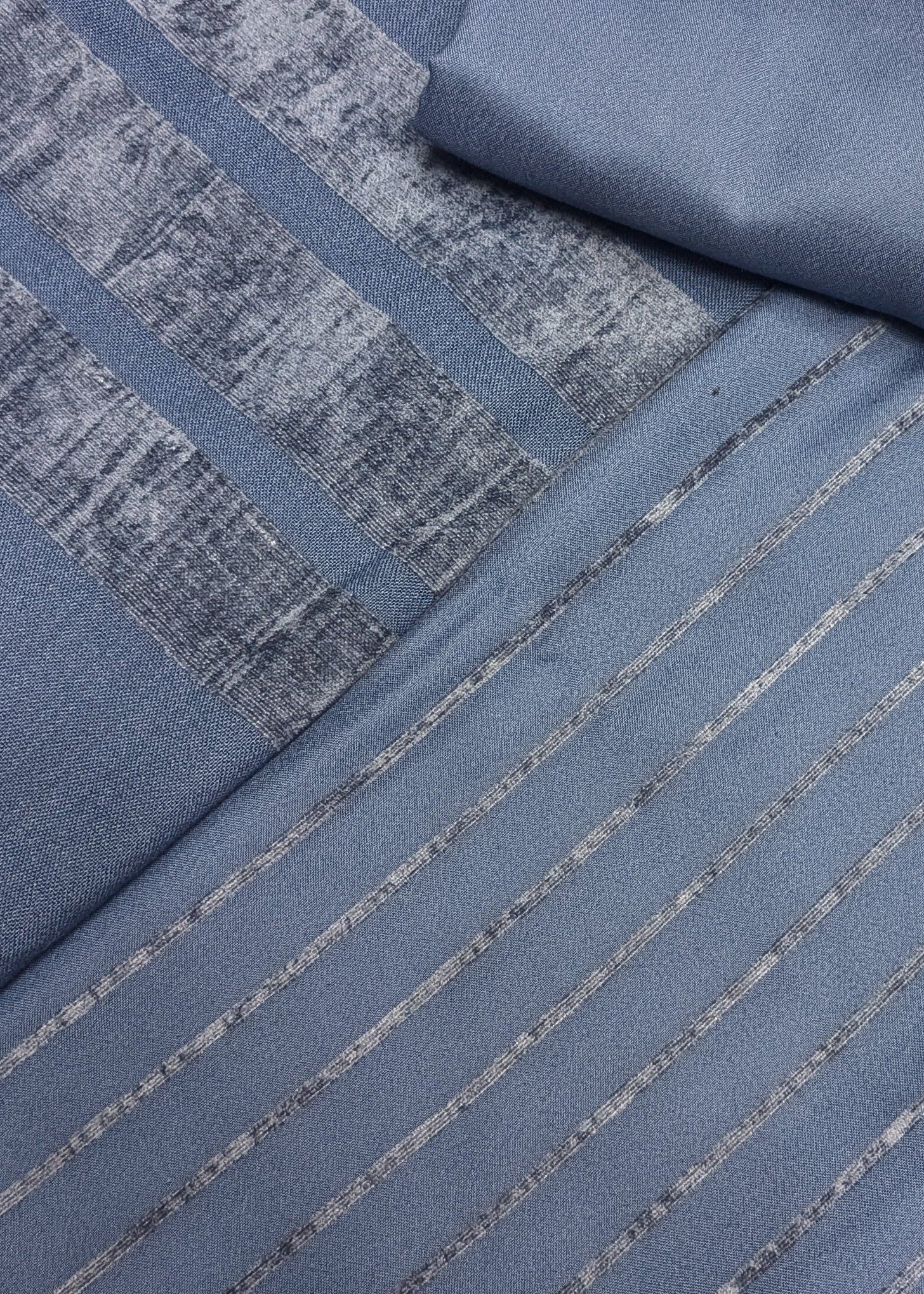 Hayadar Clothing Alpine Velvet Dhank Marina 3-piece set in Midnight Gray, exclusive winter fashion with plush velvet fabric.