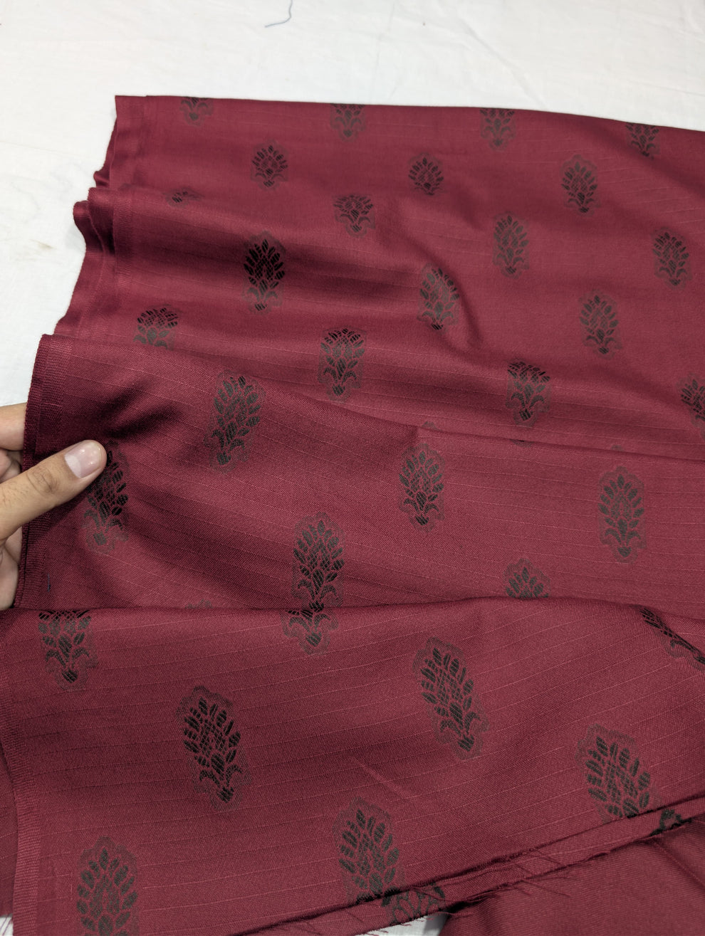 3-PC Premium Marina Motif Brosha (Mahroon Color)