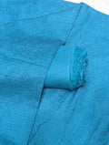 Sea green Peach Wool Velvet fabric swatch from Hayadar Clothing, showcasing ultra-premium winter textile with soft, luxurious texture.