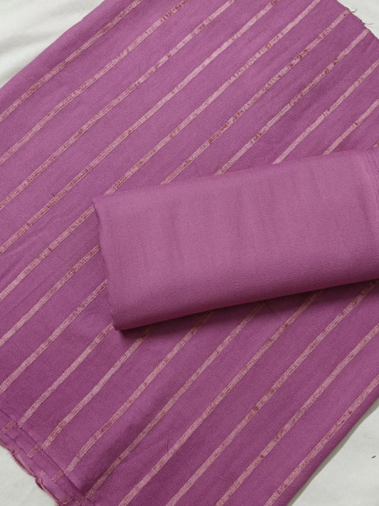 2PC ALPINE VELVET MARINA 2025 WINTER COLLECTION (TEA PINK COLOR)