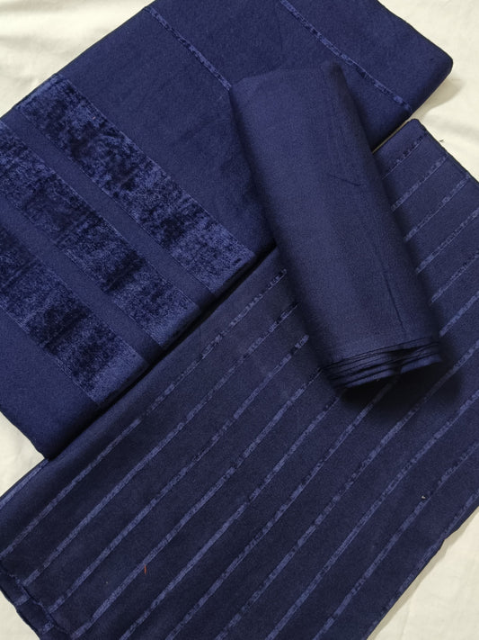 3PC - Alpine Velvet Dhank Marina – Exclusive Winter (Neavy Blue)