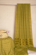 Hayadar Clothing Alpine Velvet Dhank Marina in DEW color, a stylish three-piece winter ensemble with plush velvet fabric.