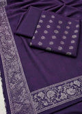 3PC 4-CORNER VELVET MARINA | SIGNATURE WINTER [DARK PURPLE]