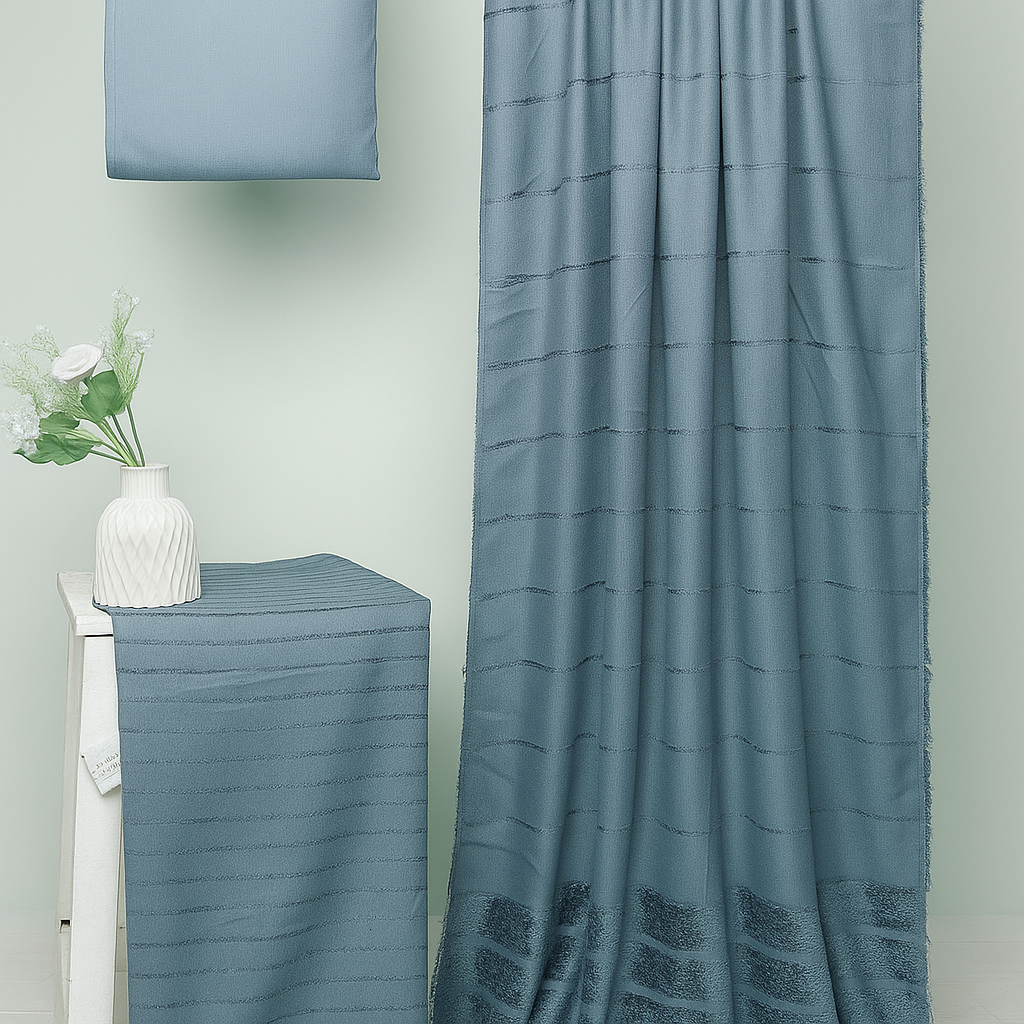 3PC - Alpine Velvet Dhank Marina – Exclusive Winter Collection (Gray 🩶)