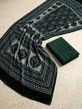 3-PC Exclusive Palachi Shawl Winter Edition [Bottle Green]