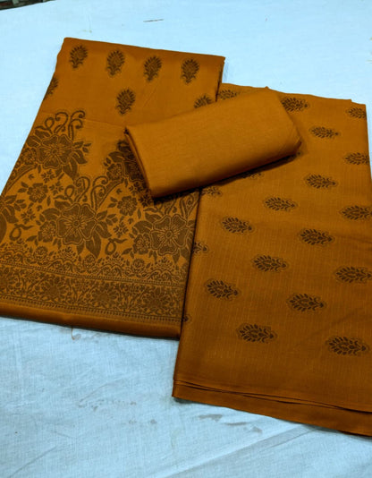 3-PC Premium Marina Motif Brosha (Rust Color)
