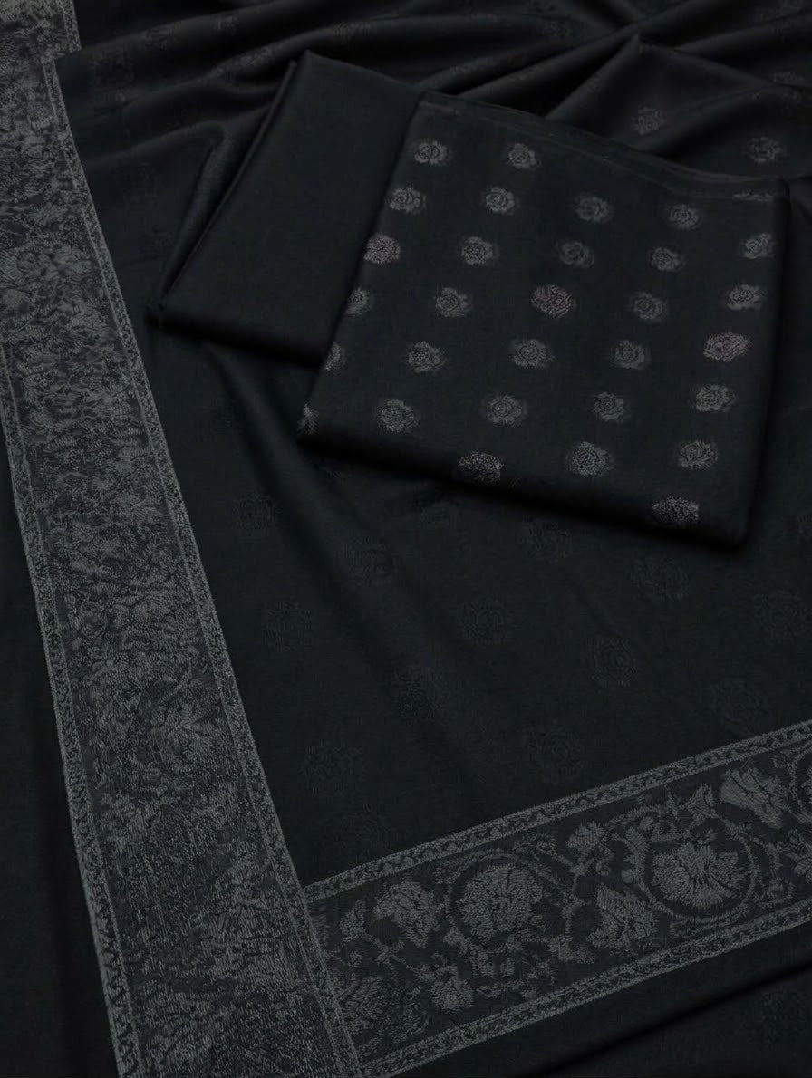 3PC 4-CORNER VELVET MARINA | SIGNATURE WINTER [JET BLACK]