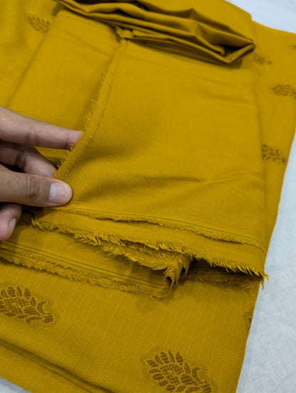 3-PC Premium Marina Motif Brosha (Yellow Mustard)