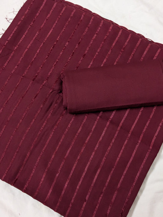 Hayadar Clothing Alpine Velvet Marina 2025 winter collection in reddish mehron, showcasing luxurious velvet fabric in a vibrant red hue.