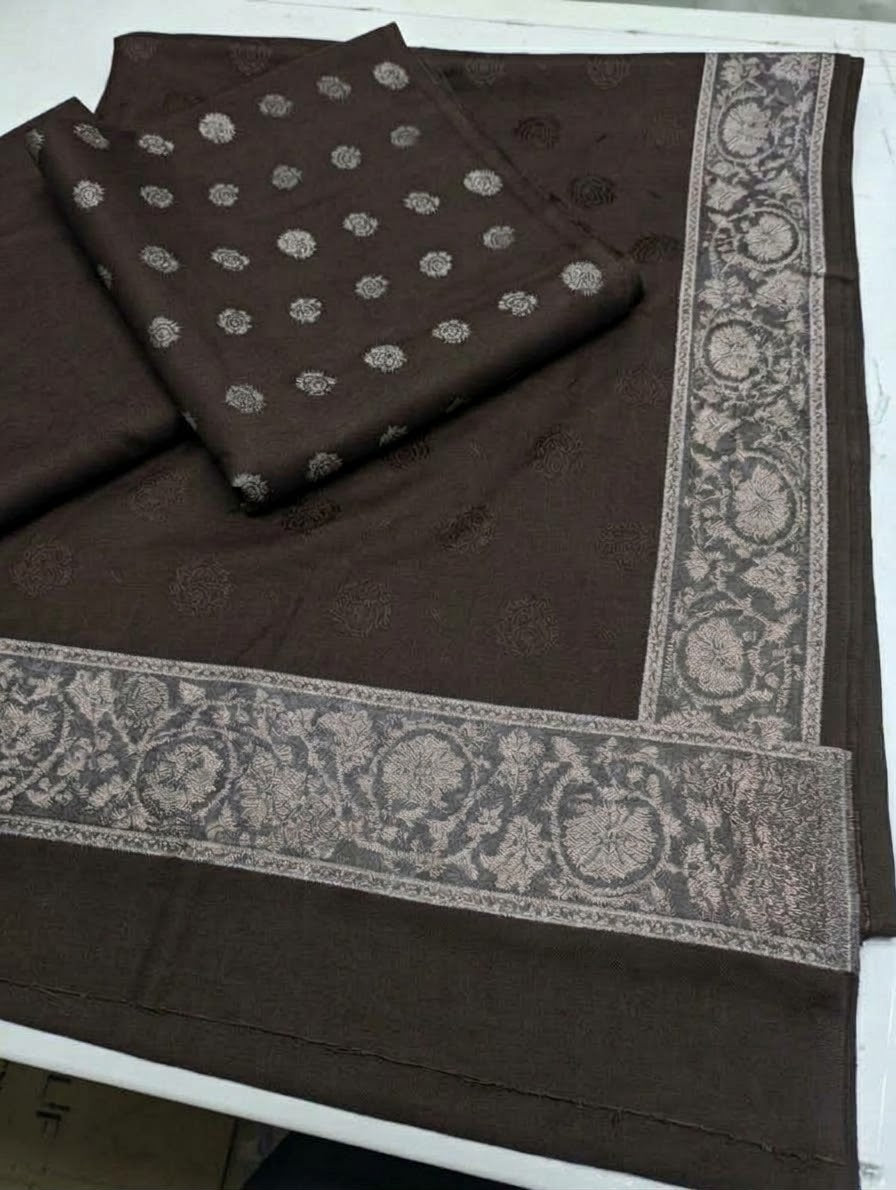 3PC 4-CORNER VELVET MARINA | SIGNATURE WINTER [CHOCOLATE COLOR]